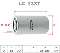 как выглядит lynxauto фильтр масляный lc1337 на фото
