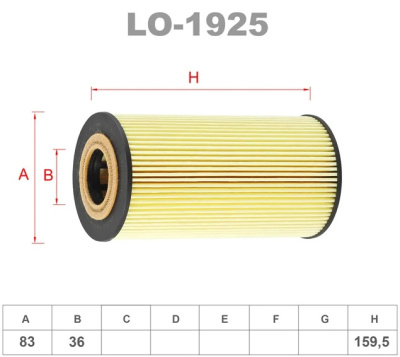 как выглядит фильтр масляный lynxauto lo-1925 на фото